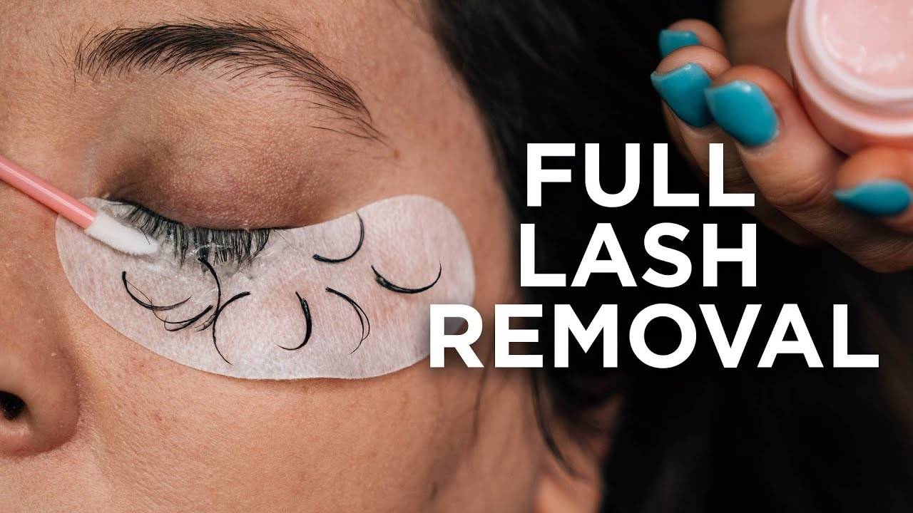 How to remove eyelash extensions LashingOut Studio